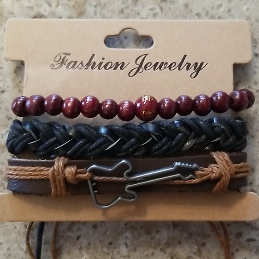 UNISEX Guitar bracelet set - Picture 2 of 3